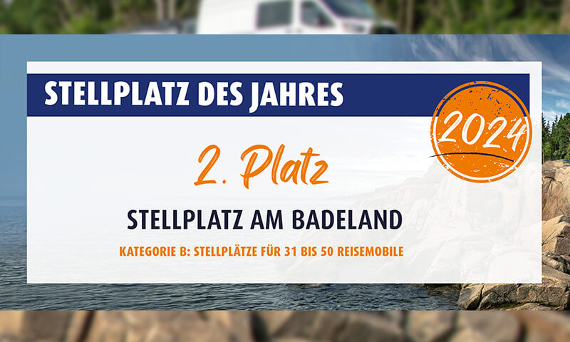 Erfolg für Wohnmobilstellplatz am Badeland: 2. Platz bei Leserwahl „Die Stellplätze des Jahres 2024“