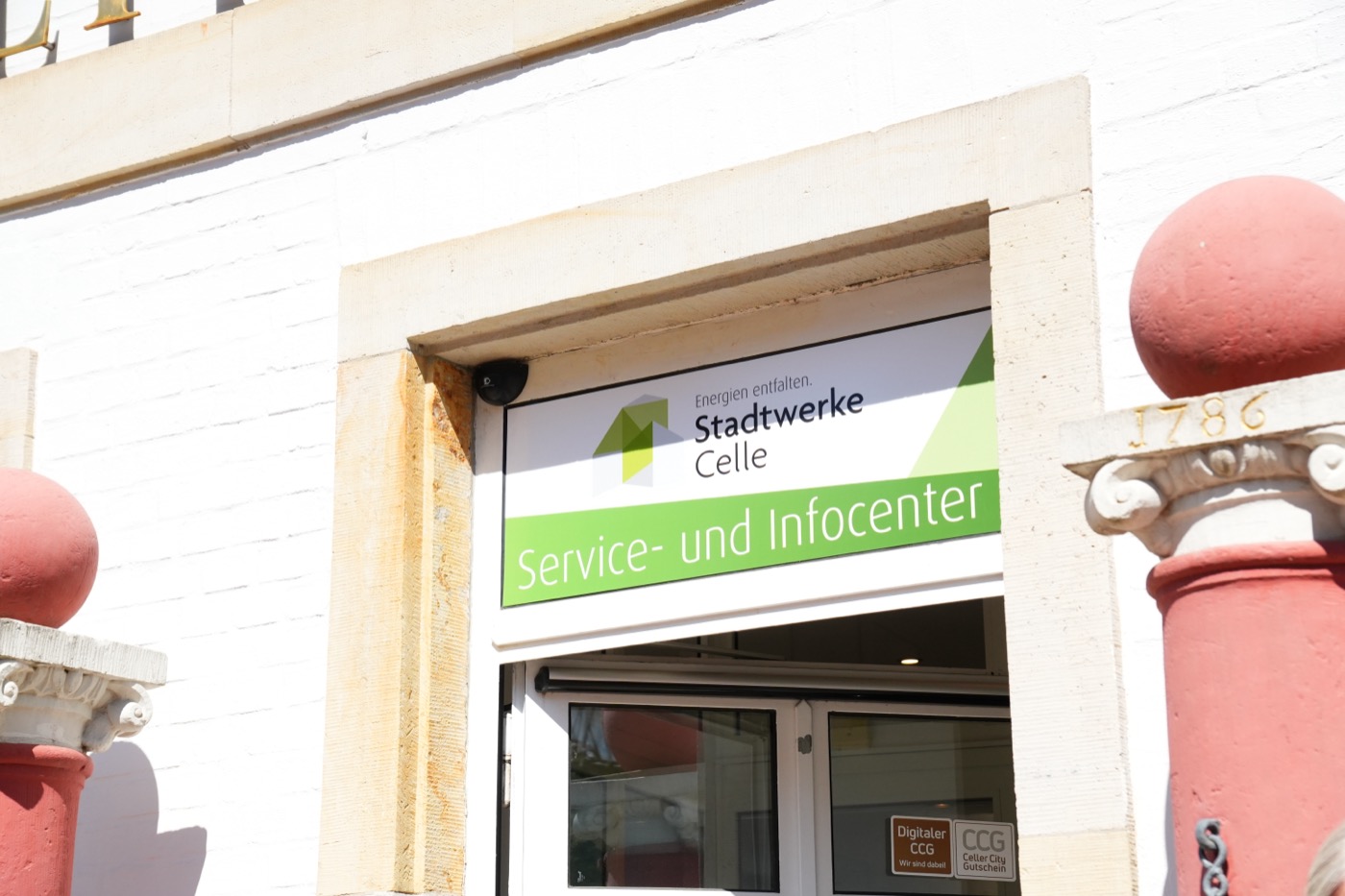 Eingangsbereich des Service- und Infocenter